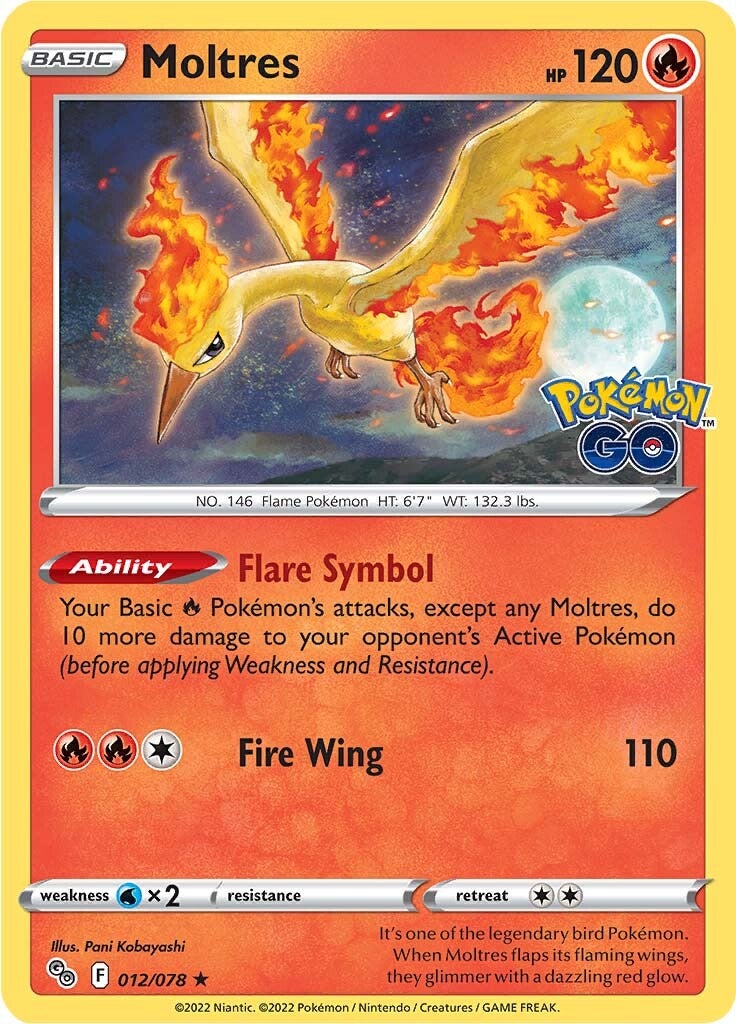 Moltres (012/078) [Pokémon GO] | Game Haven TX