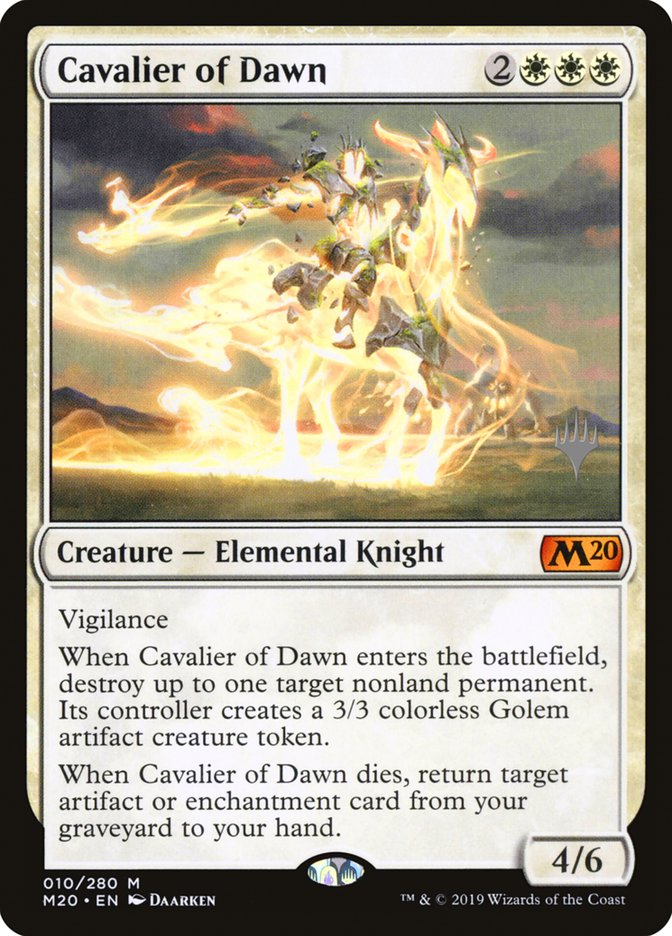 Cavalier of Dawn [Core Set 2020 Promos] | Game Haven TX