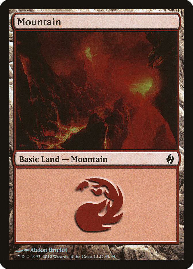Mountain (33) [Premium Deck Series: Fire and Lightning] | Game Haven TX