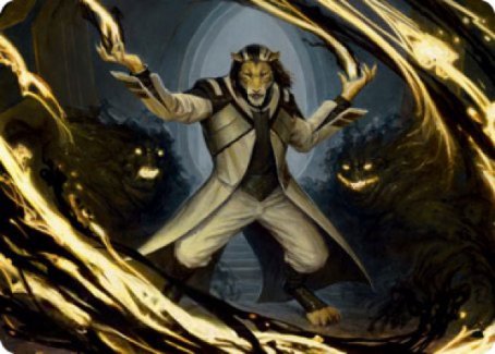 Leonin Lightscribe Art Card [Strixhaven: School of Mages Art Series] | Game Haven TX