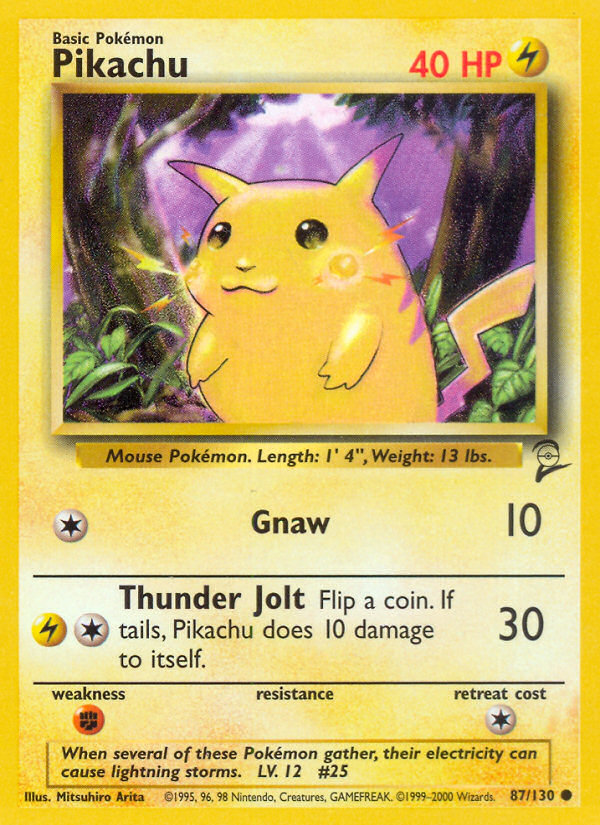 Pikachu (87/130) [Base Set 2] | Game Haven TX