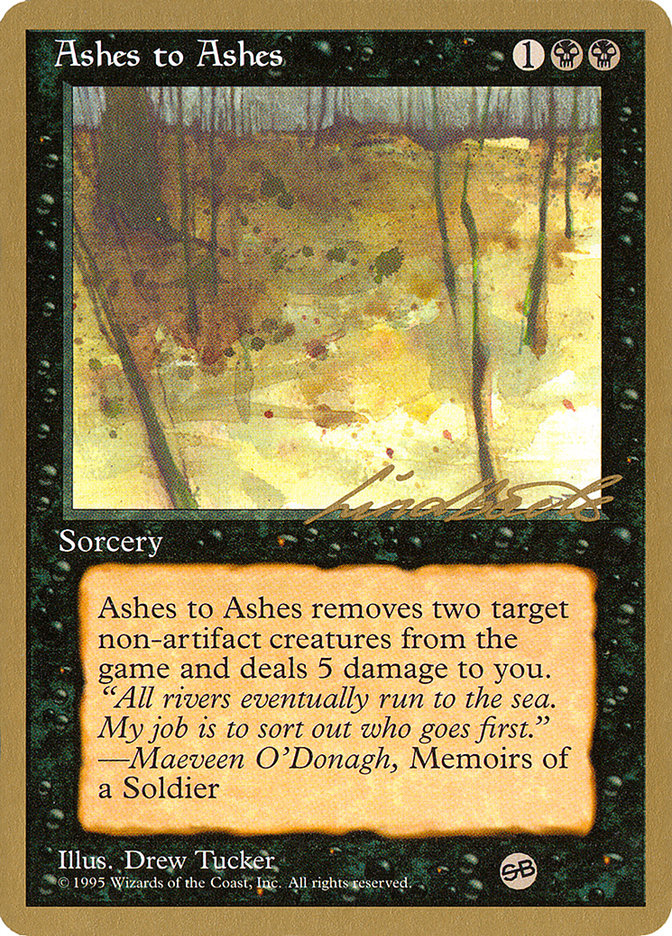 Ashes to Ashes (Leon Lindback) (SB) [Pro Tour Collector Set] | Game Haven TX