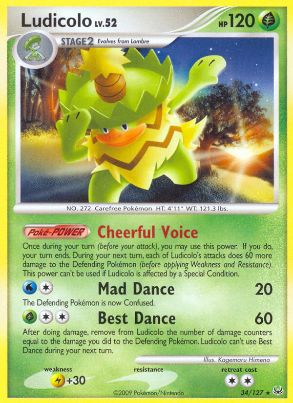 Ludicolo (34/127) [Platinum: Base Set] | Game Haven TX
