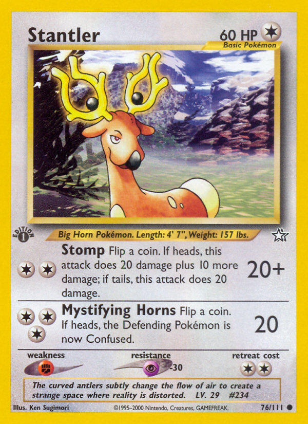 Stantler (76/111) [Neo Genesis 1st Edition] | Game Haven TX