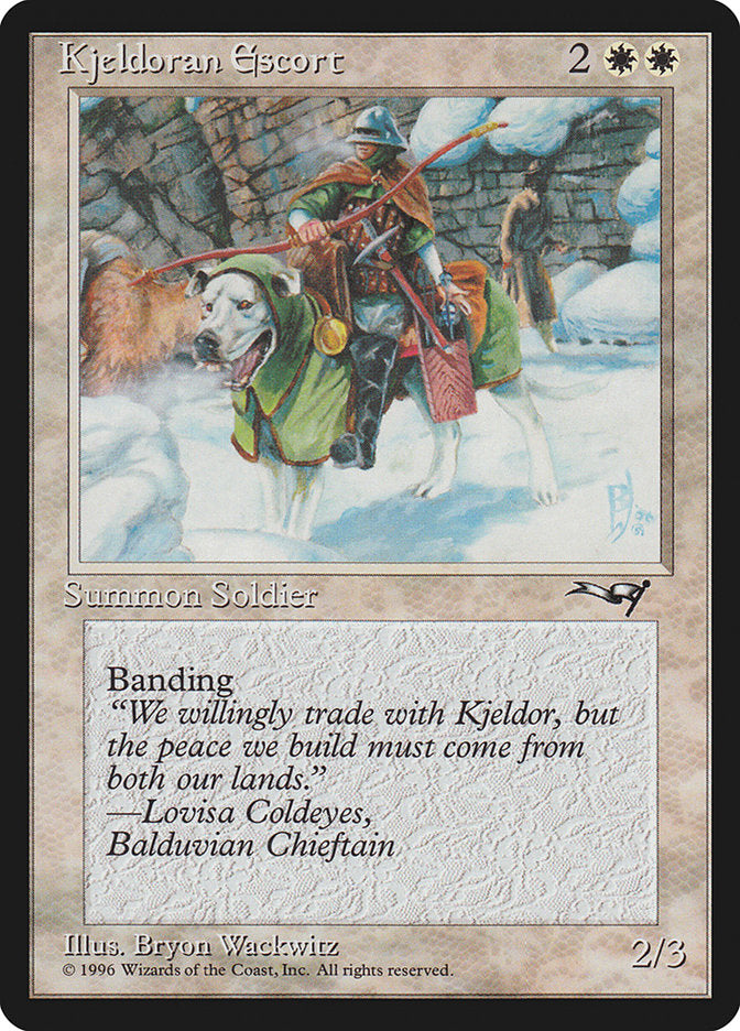 Kjeldoran Escort (Wall Background) [Alliances] | Game Haven TX