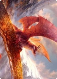 Goldspan Dragon Art Card [Kaldheim: Art Series] | Game Haven TX