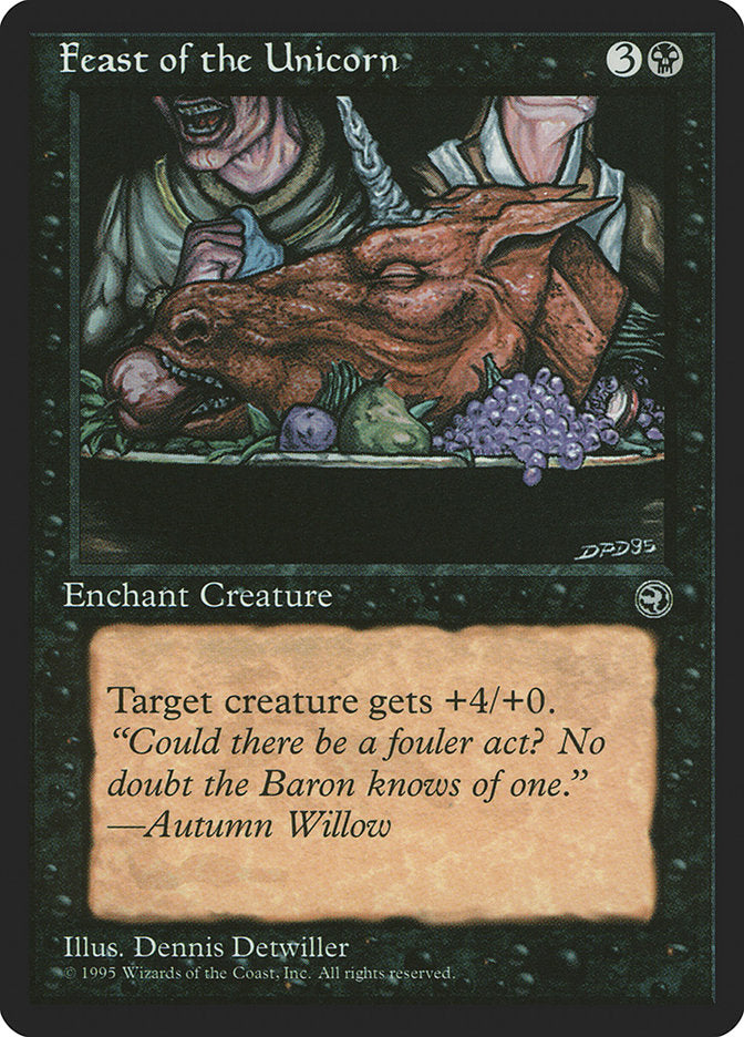 Feast of the Unicorn (Autumn Willow Flavor Text) [Homelands] | Game Haven TX