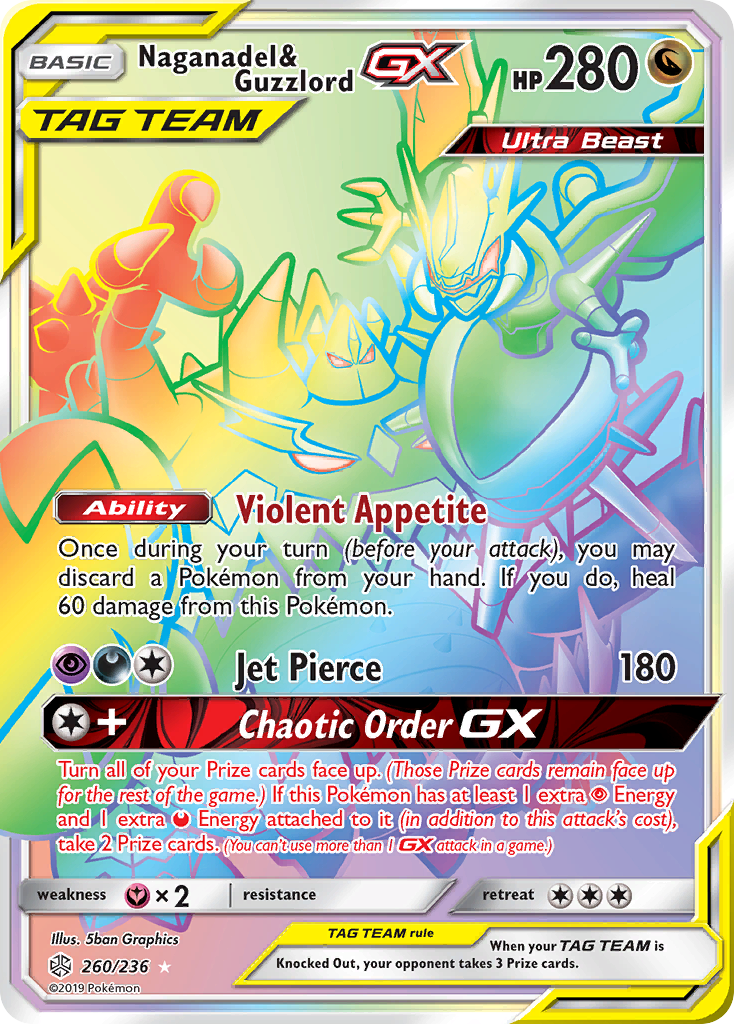 Naganadel & Guzzlord GX (260/236) [Sun & Moon: Cosmic Eclipse] | Game Haven TX