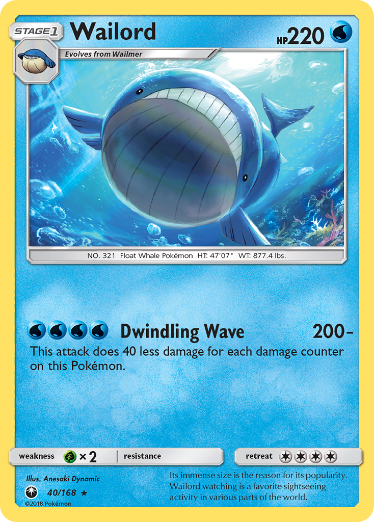 Wailord (40/168) [Sun & Moon: Celestial Storm] | Game Haven TX