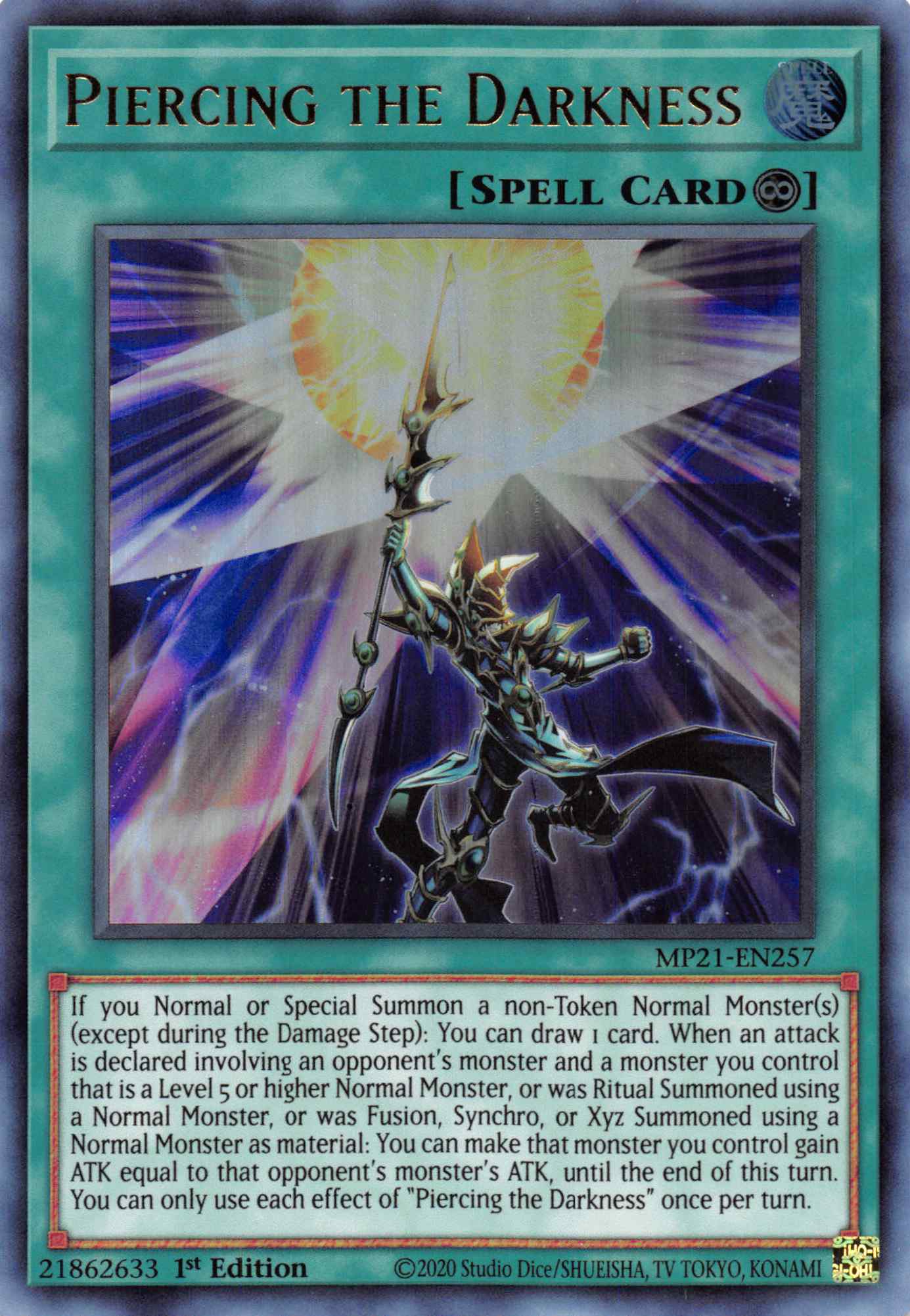 Piercing the Darkness [MP21-EN257] Ultra Rare | Game Haven TX