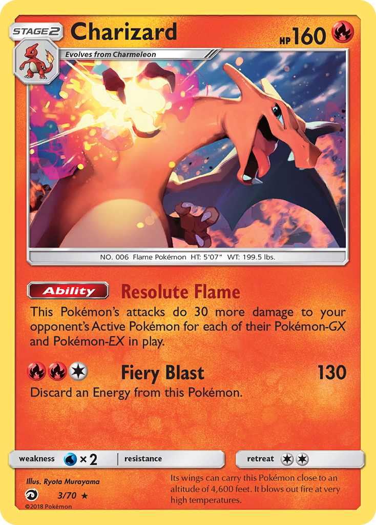 Charizard (3/70) [Sun & Moon: Dragon Majesty] | Game Haven TX