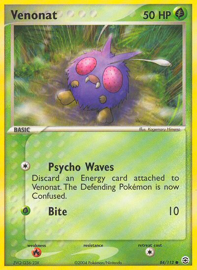 Venonat (84/112) [EX: FireRed & LeafGreen] | Game Haven TX