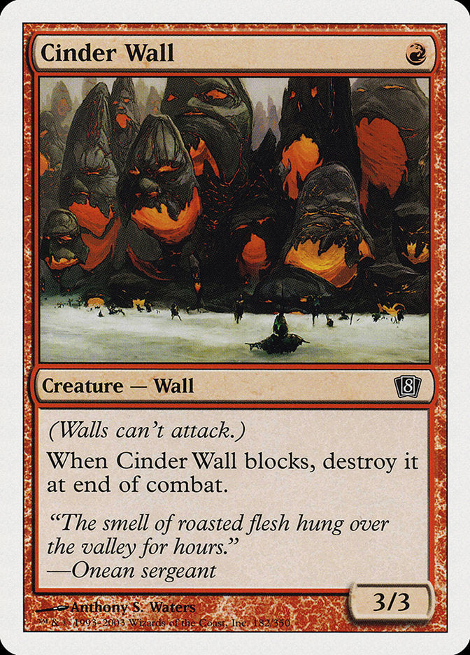 Cinder Wall [Eighth Edition] | Game Haven TX