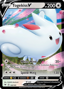 Togekiss V (140/185) [Sword & Shield: Vivid Voltage] | Game Haven TX