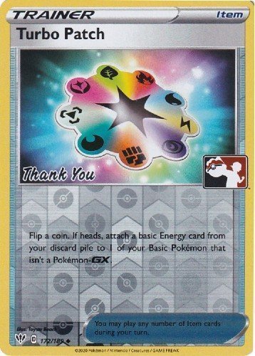 Turbo Patch (172/189) (Pokemon League) [Sword & Shield: Darkness Ablaze] | Game Haven TX