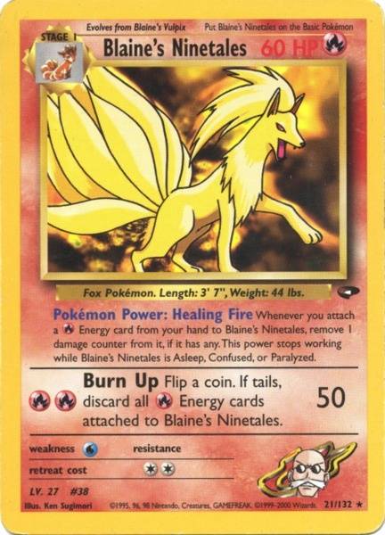 Blaine's Ninetales (21/132) [Gym Challenge Unlimited] | Game Haven TX