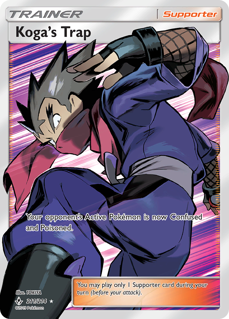 Koga's Trap (211/214) [Sun & Moon: Unbroken Bonds] | Game Haven TX