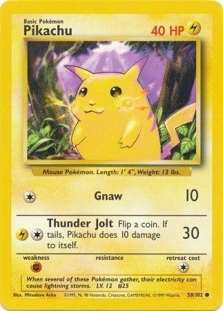 Pikachu (58/102) [Base Set Unlimited] | Game Haven TX