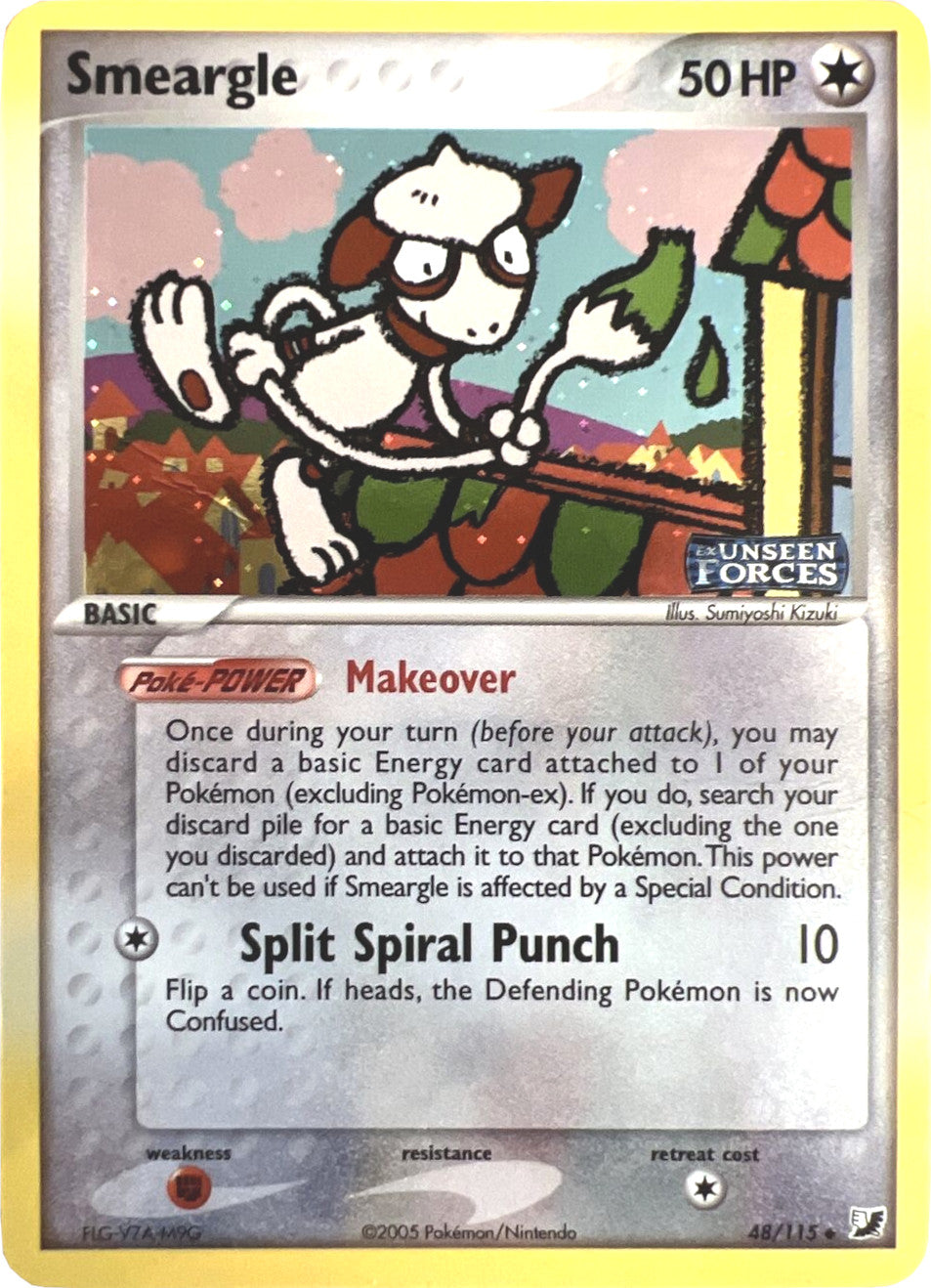 Smeargle (48/115) (Stamped) [EX: Unseen Forces] | Game Haven TX