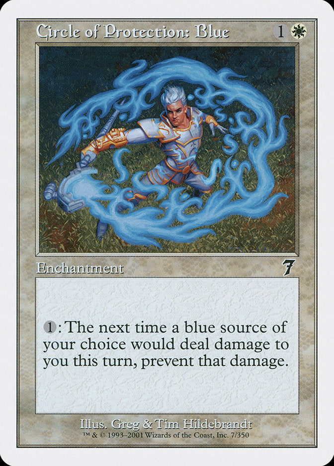 Circle of Protection: Blue [Seventh Edition] | Game Haven TX