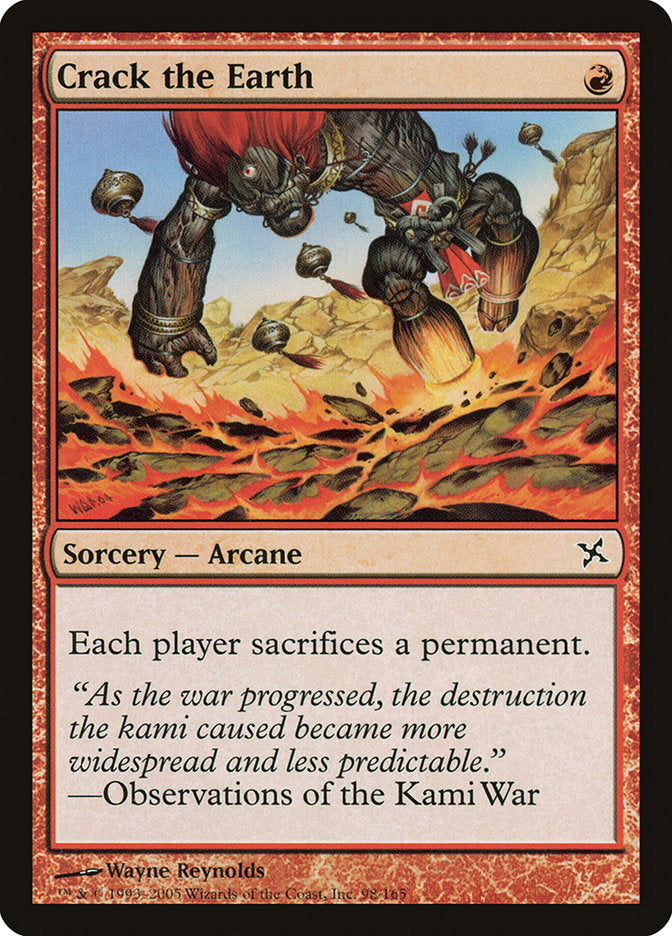 Crack the Earth [Betrayers of Kamigawa] | Game Haven TX