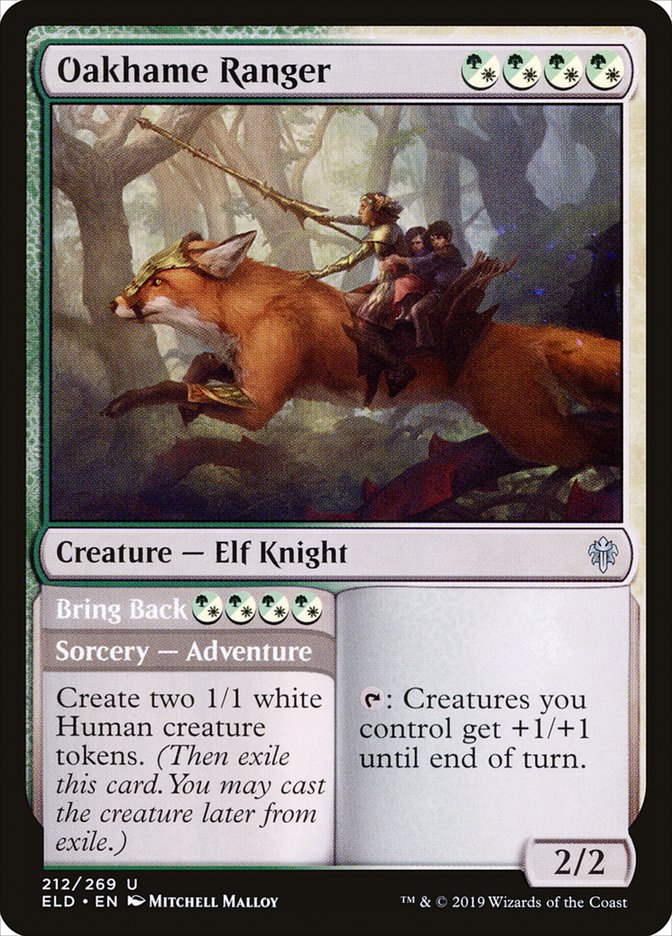 Oakhame Ranger // Bring Back [Throne of Eldraine] | Game Haven TX