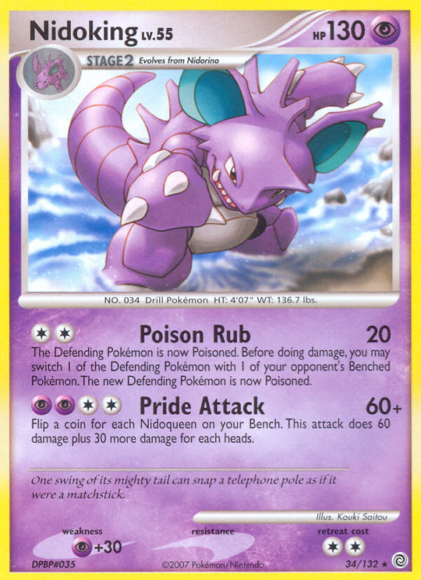 Nidoking (34/132) [Diamond & Pearl: Secret Wonders] | Game Haven TX
