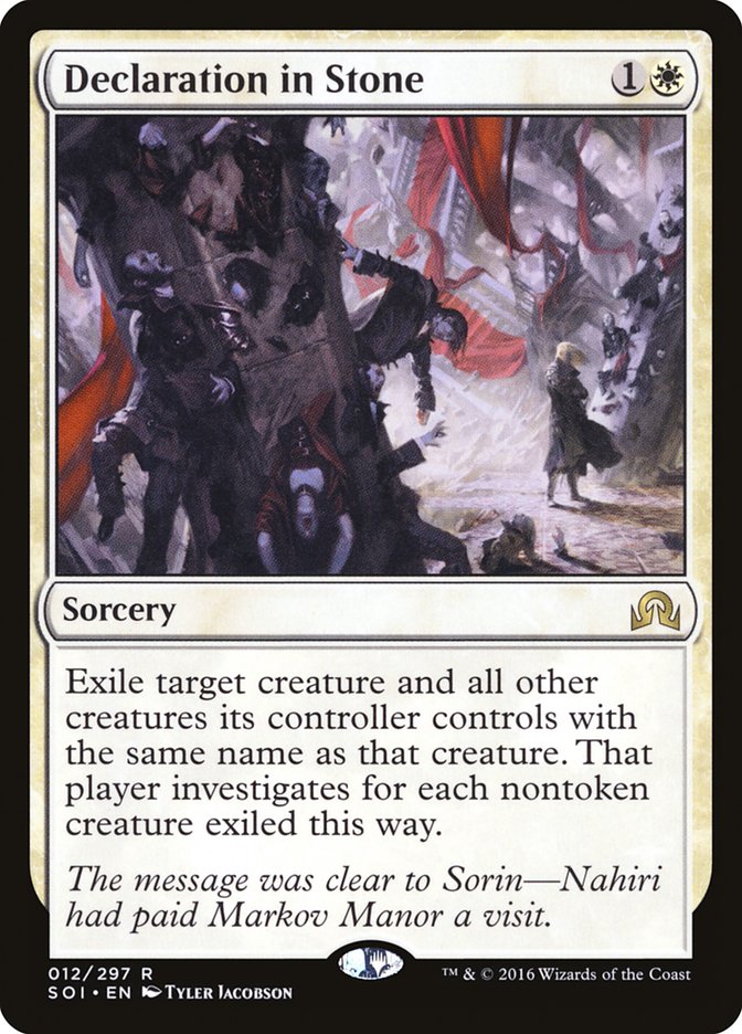 Declaration in Stone [Shadows over Innistrad] | Game Haven TX