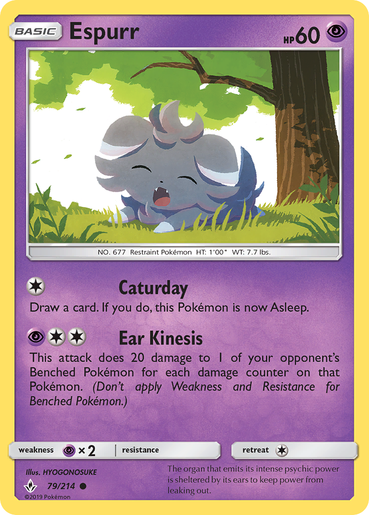 Espurr (79/214) [Sun & Moon: Unbroken Bonds] | Game Haven TX