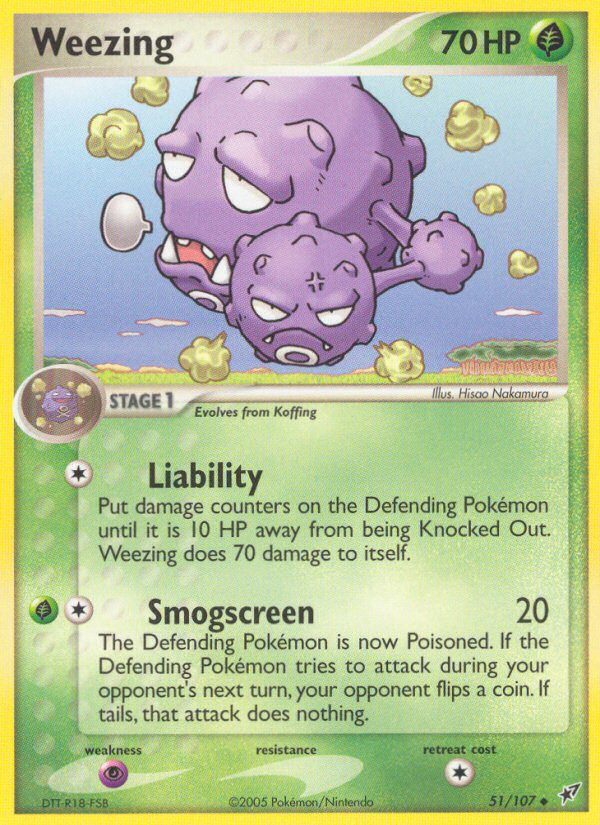 Weezing (51/107) [EX: Deoxys] | Game Haven TX