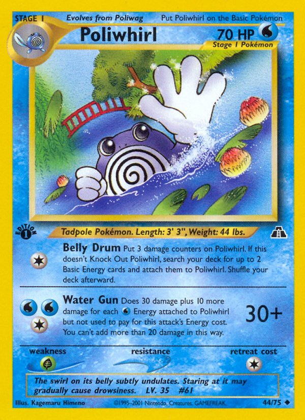 Poliwhirl (44/75) [Neo Discovery 1st Edition] | Game Haven TX