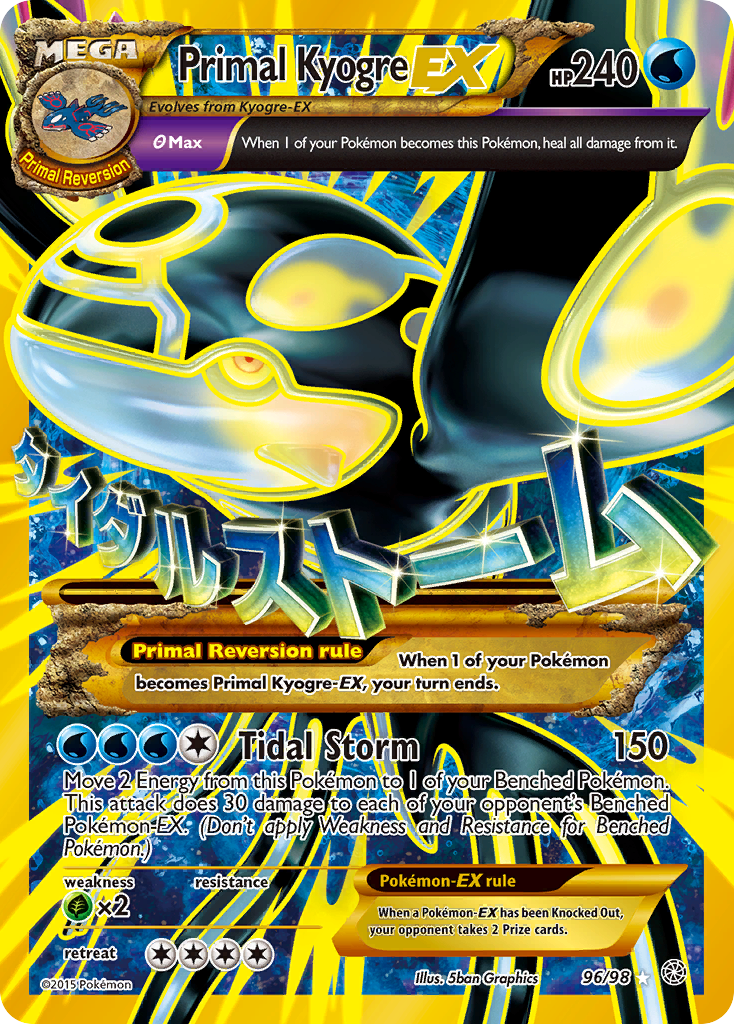 Primal Kyogre EX (96/98) [XY: Ancient Origins] | Game Haven TX