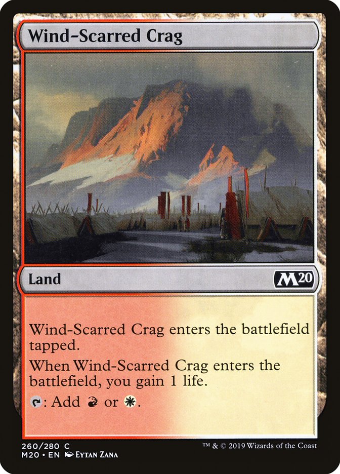 Wind-Scarred Crag [Core Set 2020] | Game Haven TX
