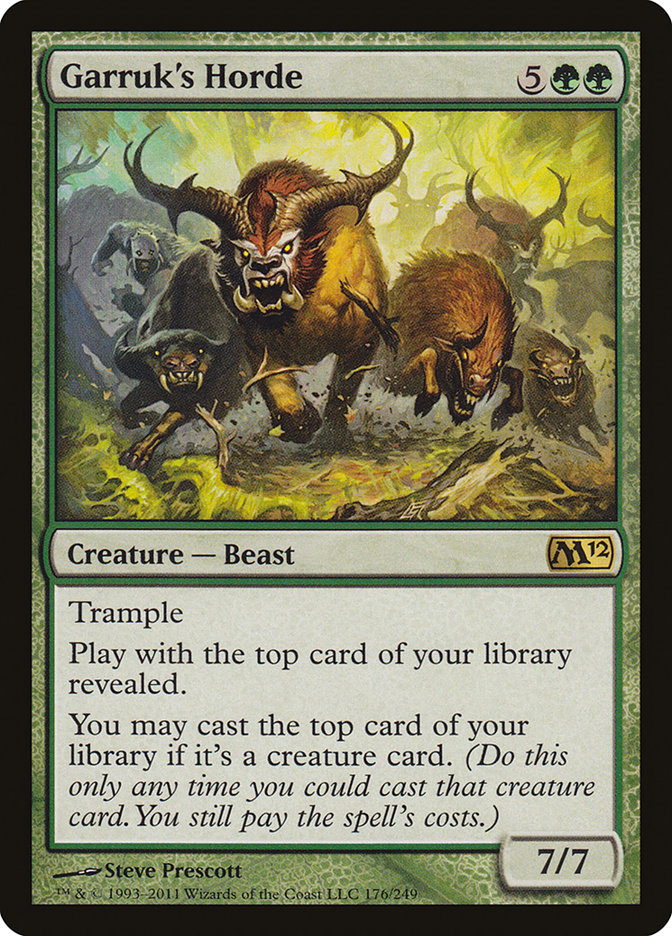 Garruk's Horde [Magic 2012] | Game Haven TX