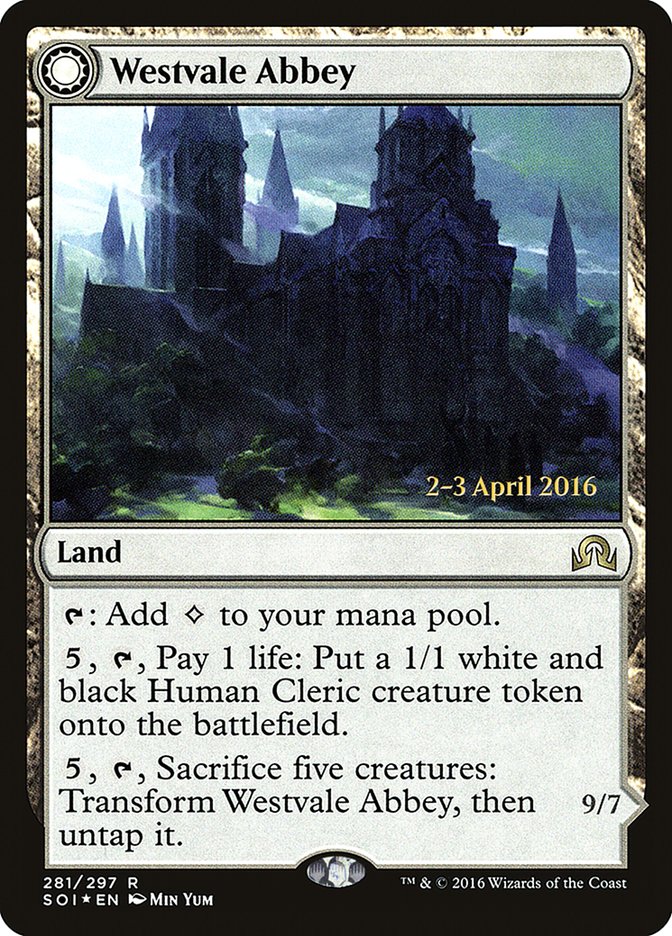 Westvale Abbey // Ormendahl, Profane Prince [Shadows over Innistrad Promos] | Game Haven TX