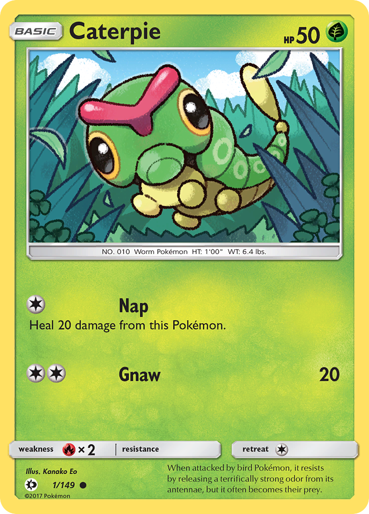 Caterpie (1/149) [Sun & Moon: Base Set] | Game Haven TX