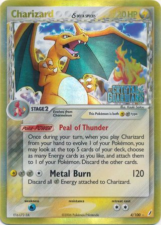 Charizard (4/100) (Delta Species) (Stamped) [EX: Crystal Guardians] | Game Haven TX