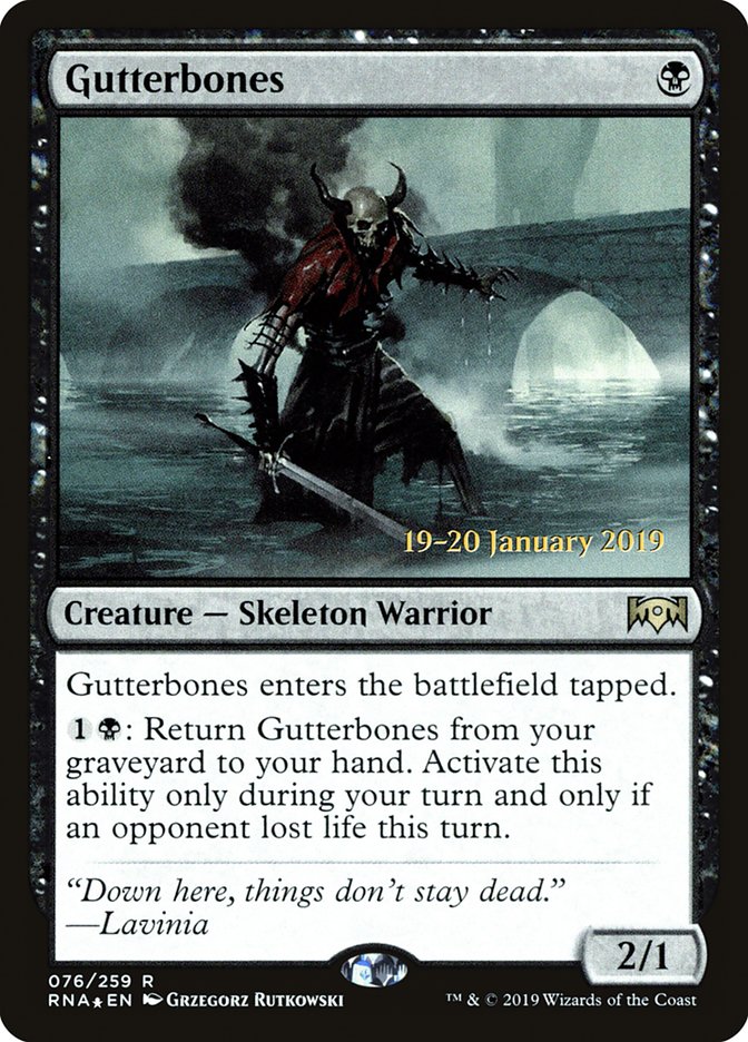 Gutterbones [Ravnica Allegiance Promos] | Game Haven TX