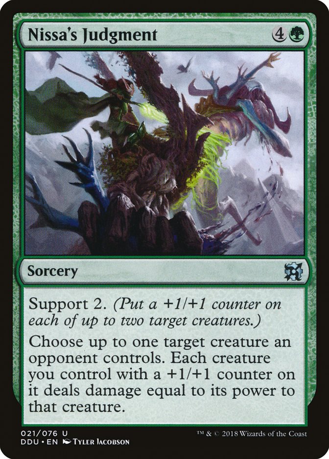 Nissa's Judgment [Duel Decks: Elves vs. Inventors] | Game Haven TX