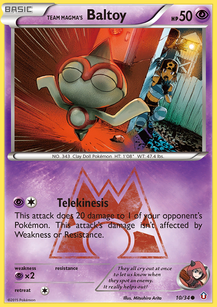 Team Magma's Baltoy (10/34) [XY: Double Crisis] | Game Haven TX
