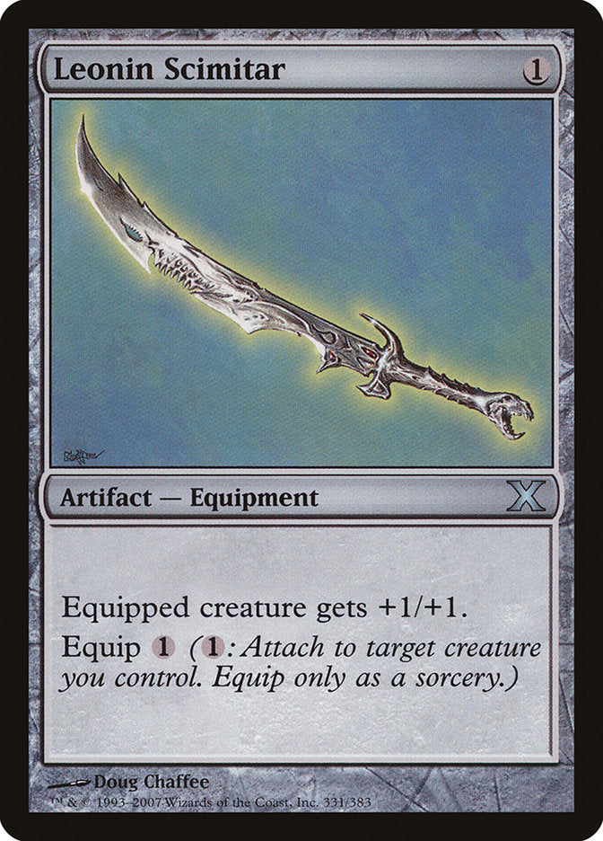 Leonin Scimitar [Tenth Edition] | Game Haven TX