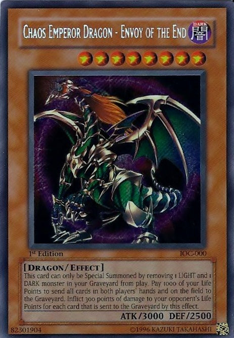 Chaos Emperor Dragon - Envoy of the End [IOC-000] Secret Rare | Game Haven TX