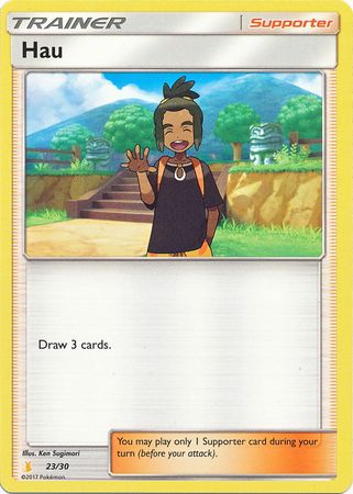 Hau (23/30) [Sun & Moon: Trainer Kit - Alolan Raichu] | Game Haven TX
