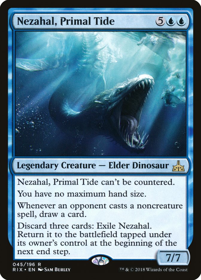 Nezahal, Primal Tide [Rivals of Ixalan] | Game Haven TX
