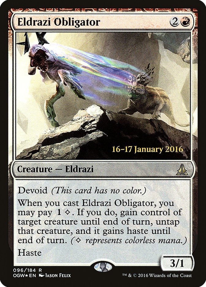Eldrazi Obligator [Oath of the Gatewatch Promos] | Game Haven TX