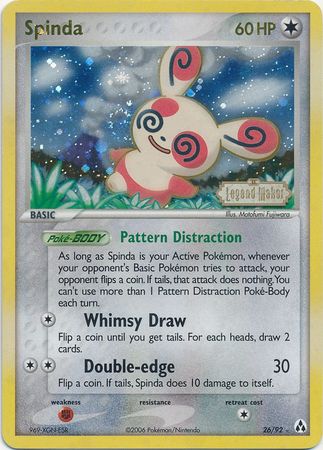 Spinda (26/92) (Stamped) [EX: Legend Maker] | Game Haven TX