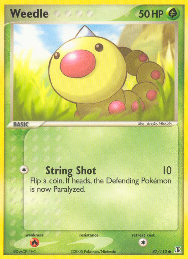 Weedle (87/113) [EX: Delta Species] | Game Haven TX