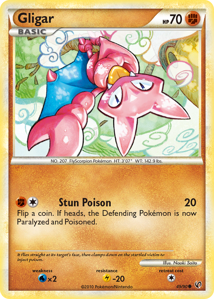 Gligar (49/90) [HeartGold & SoulSilver: Undaunted] | Game Haven TX