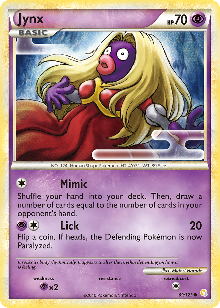 Jynx (69/123) [HeartGold & SoulSilver: Base Set] | Game Haven TX
