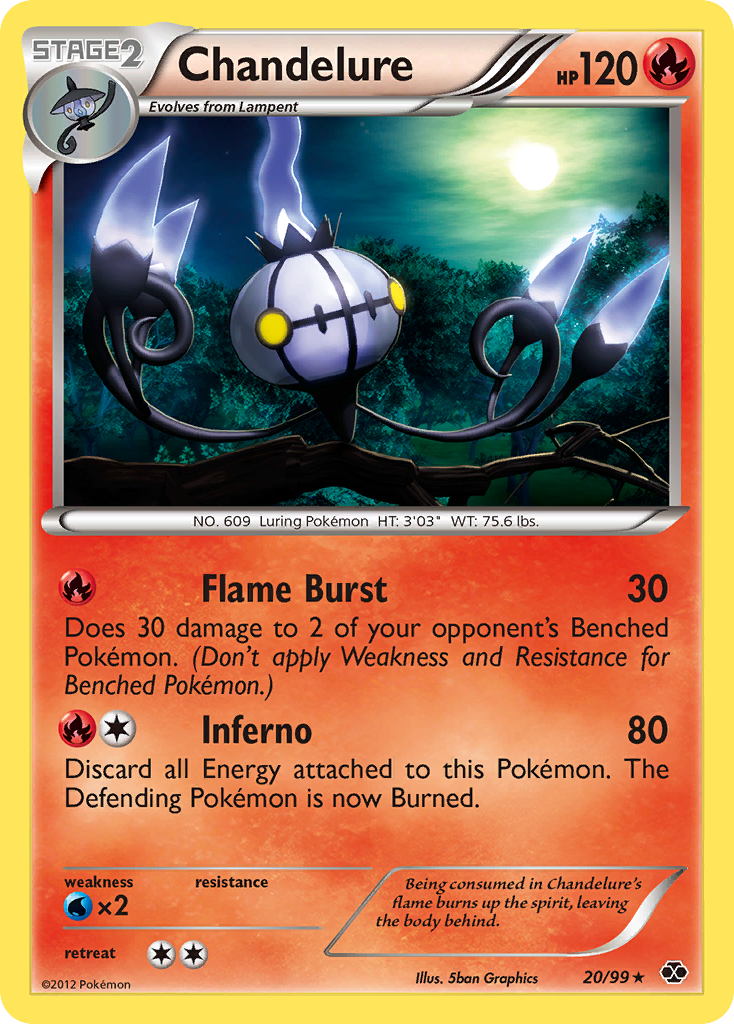 Chandelure (20/99) [Black & White: Next Destinies] | Game Haven TX